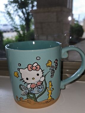 Hello Kitty Mermaid Ceramic Mug - Aqua